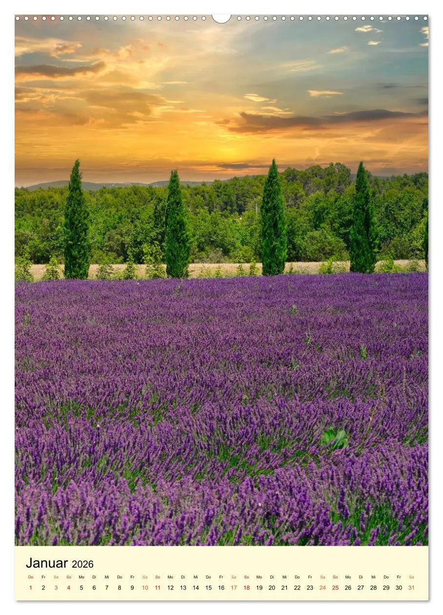 Bild: 9783516346114 | Provence Lavendel Paradies (Wandkalender 2026 DIN A2 hoch),...