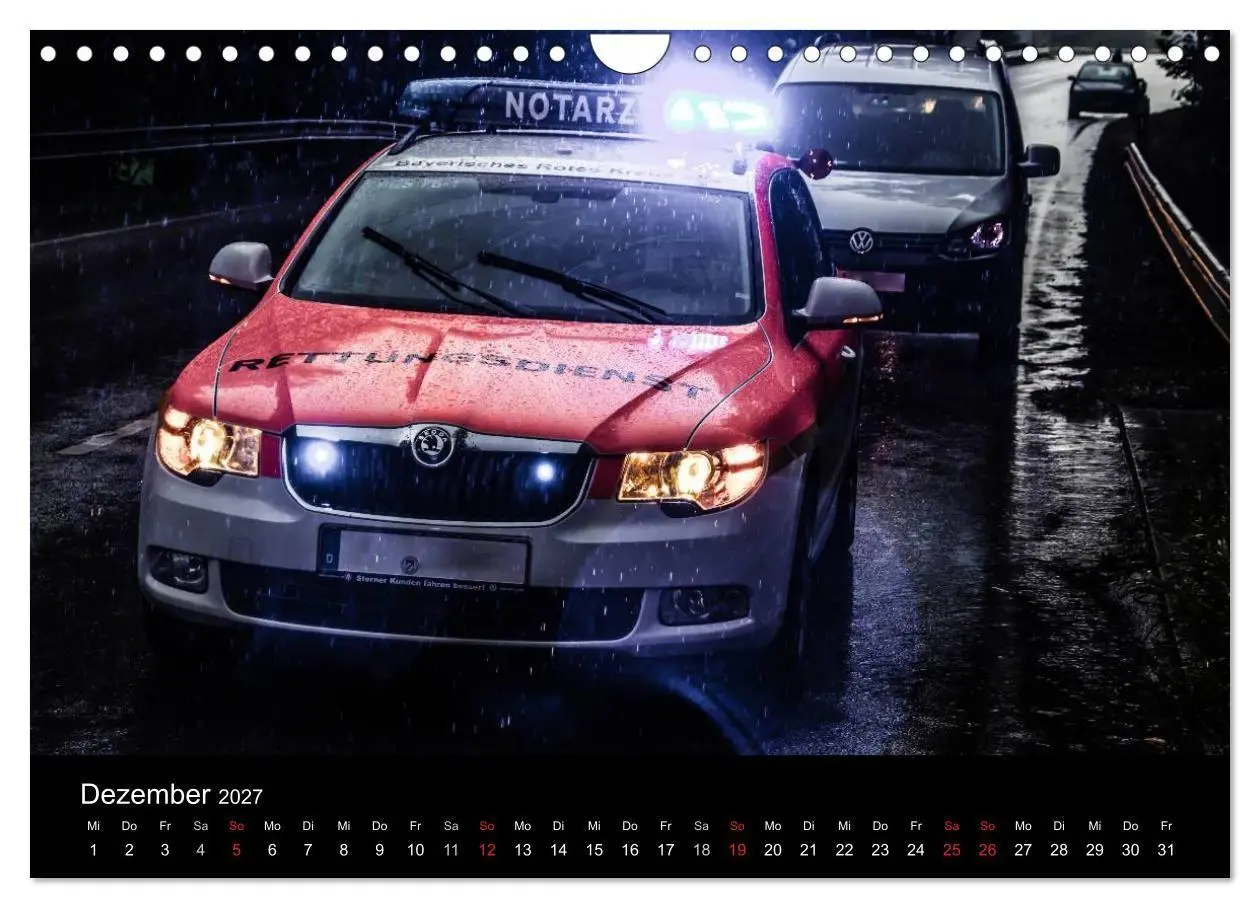 Bild: 9783594186114 | Einsatzfahrzeuge - Bayern (Wandkalender 2027 DIN A4 quer), CALVENDO...
