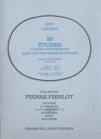 Cover: 9790043006114 | 50 Etudes Faciles et Progressives | Volume 2 | Guy Lacour | Buch