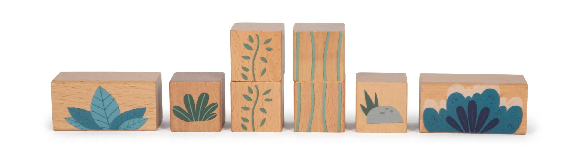 Bild: 4020972126214 | Holzbausteine "Dino" | Baustein ca. 6 x 3 x 1,5 cm | 12621 | Deutsch