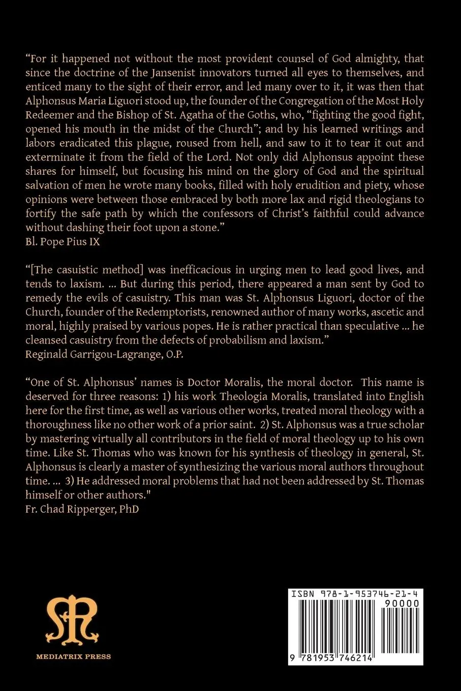 Rückseite: 9781953746214 | Moral Theology vol. 2a | The 1-6th Commandments | Liguori | Buch