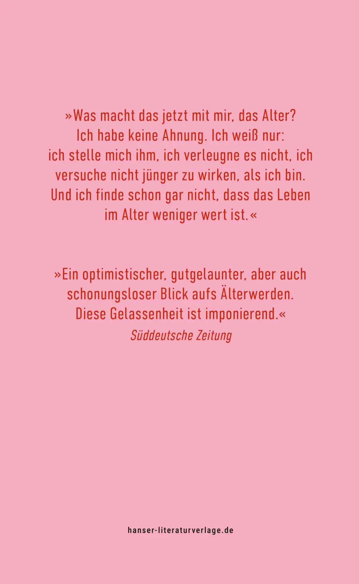 Bild: 9783446286214 | Altern | Elke Heidenreich | Taschenbuch | 112 S. | Deutsch | 2026