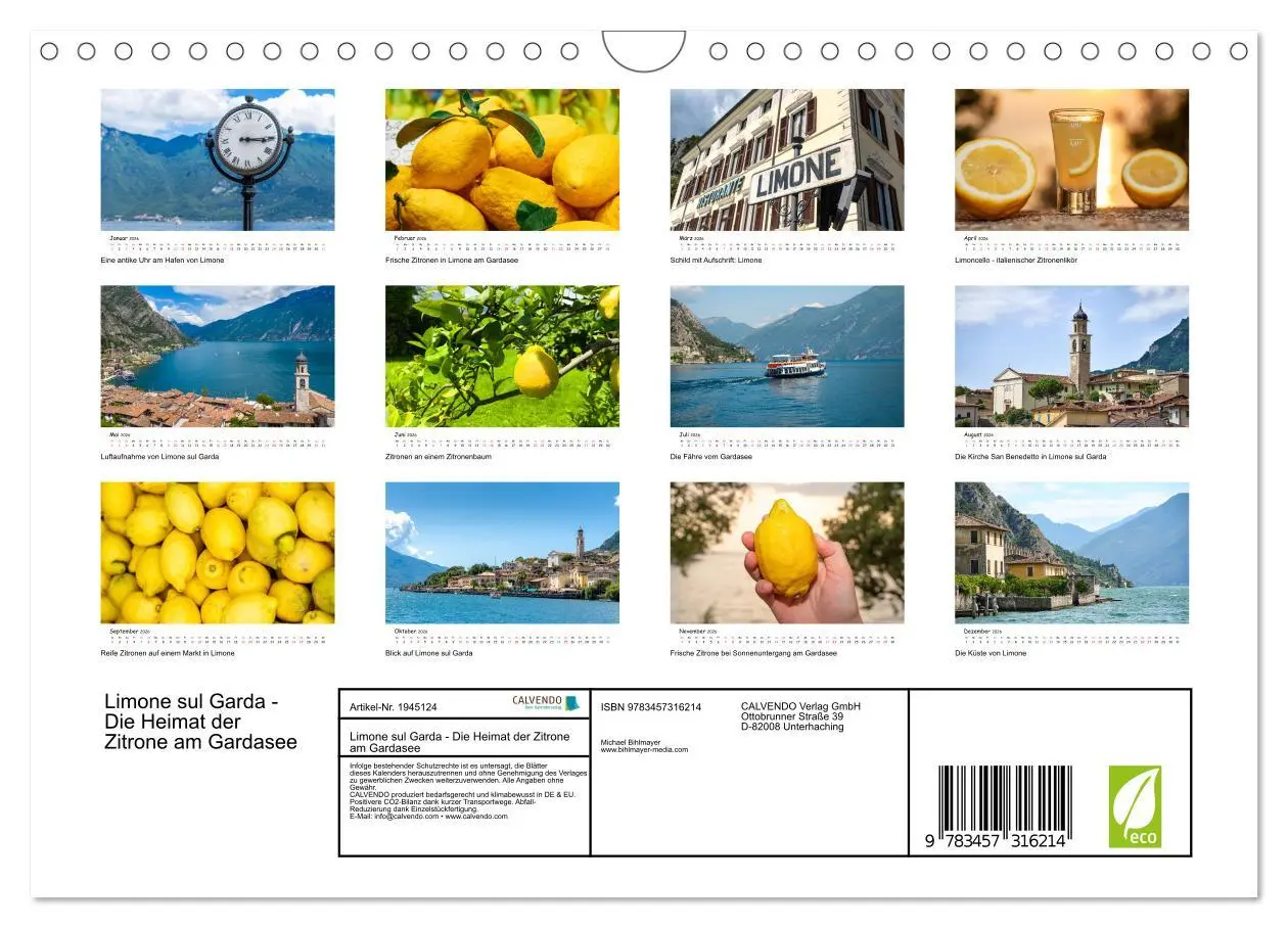 Bild: 9783457316214 | Limone sul Garda - Die Heimat der Zitrone am Gardasee (Wandkalender...