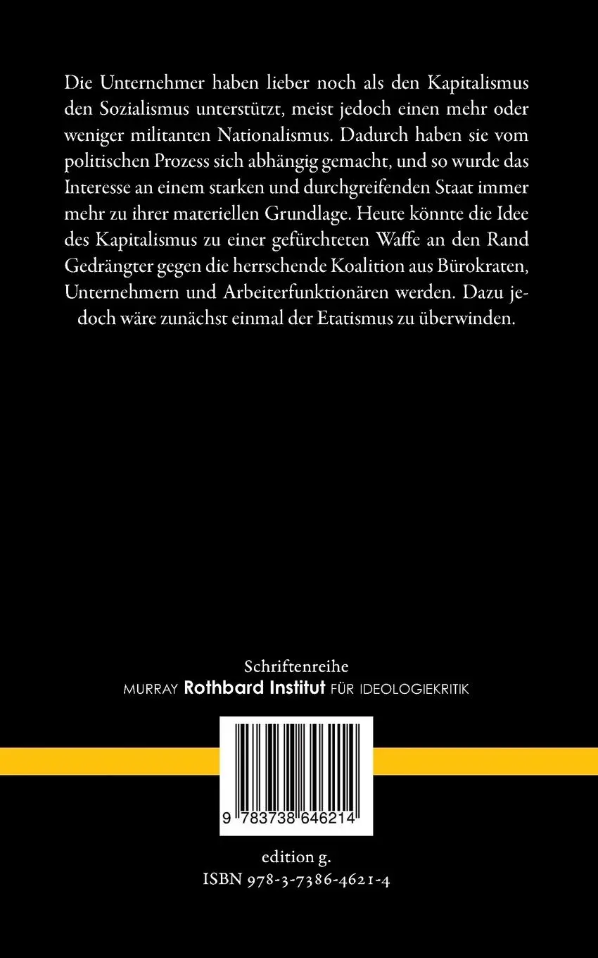 Rückseite: 9783738646214 | Das libertäre Manifest | Zur Neubestimmung der Klassentheorie | Buch