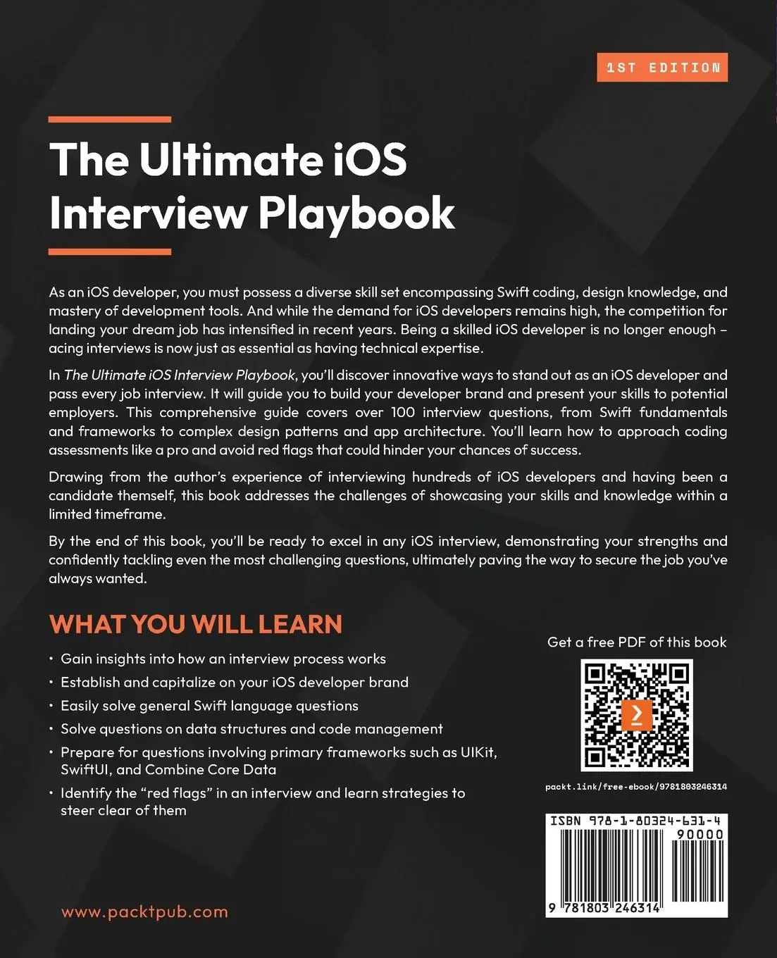 Rückseite: 9781803246314 | The Ultimate iOS Interview Playbook | Avi Tsadok | Taschenbuch | 2023