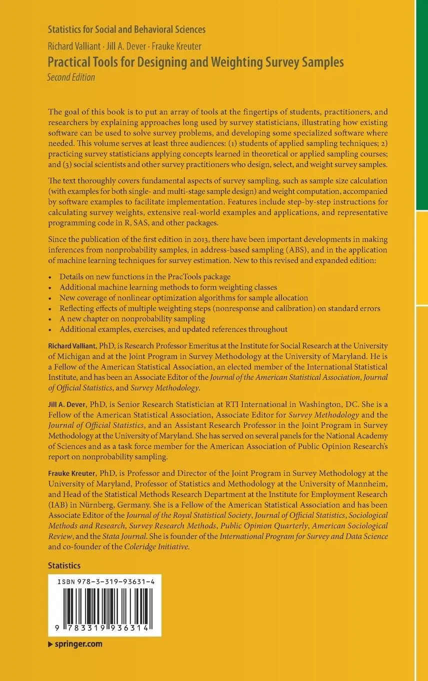 Rückseite: 9783319936314 | Practical Tools for Designing and Weighting Survey Samples | Buch