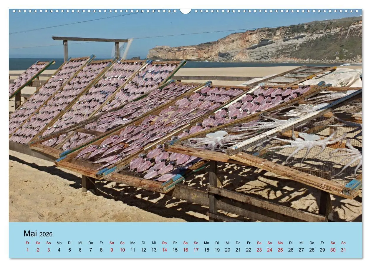 Bild: 9783457616314 | Nazare (Wandkalender 2026 DIN A2 quer), CALVENDO Monatskalender | 2026