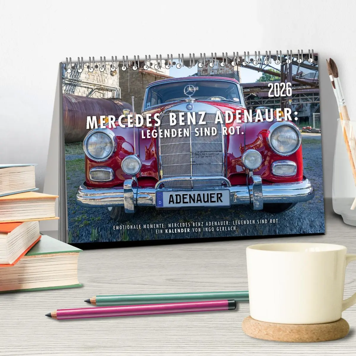 Bild: 9783457786314 | Mercedes Benz Adenauer: Legenden sind rot. (Tischkalender 2026 DIN...