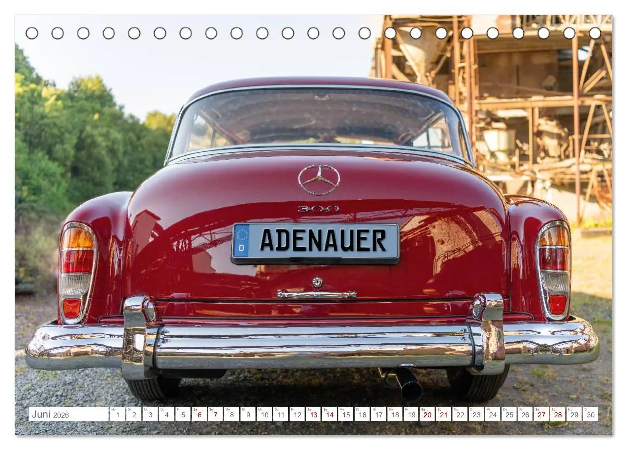 Bild: 9783457786314 | Mercedes Benz Adenauer: Legenden sind rot. (Tischkalender 2026 DIN...