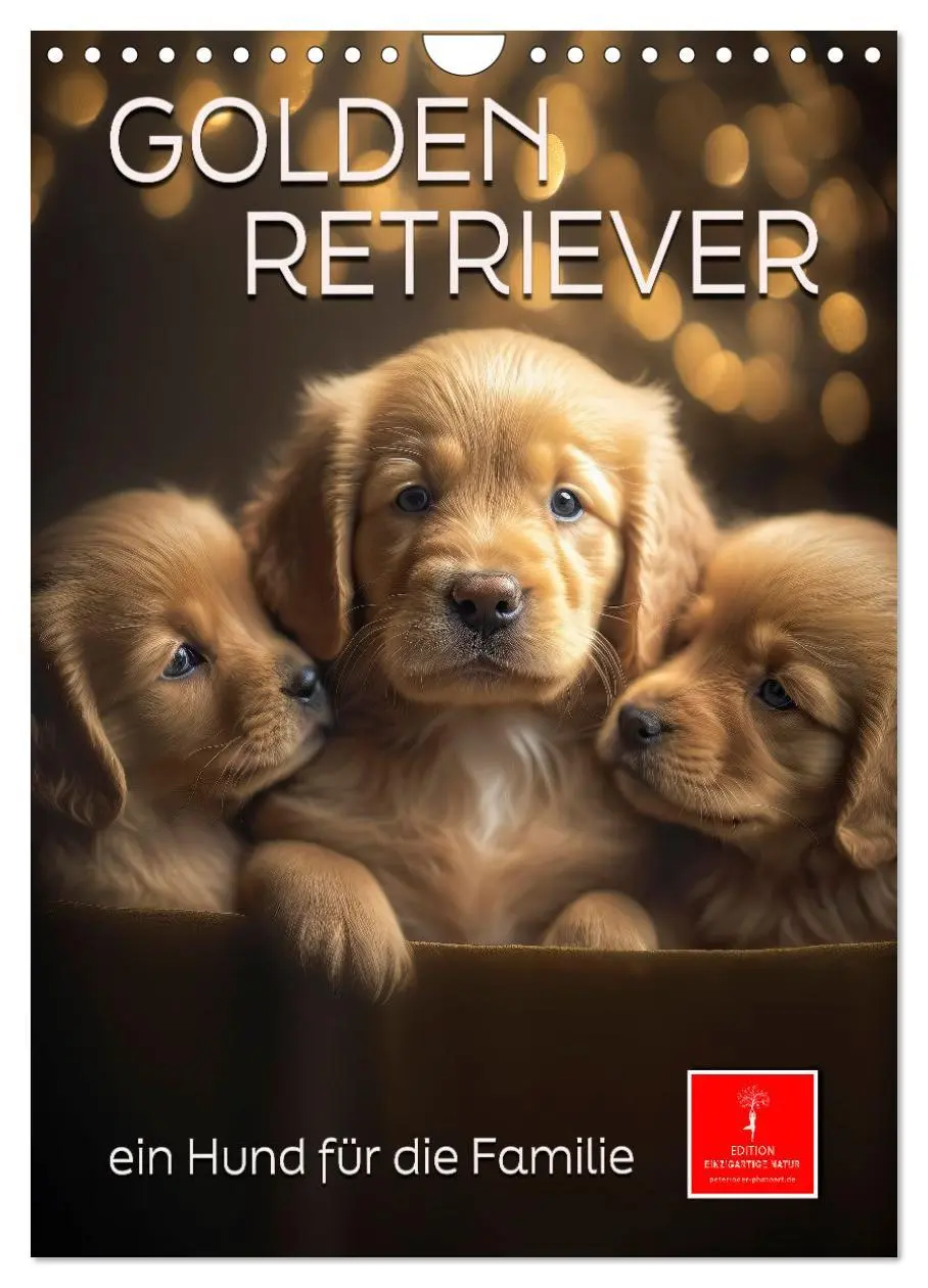 Cover: 9783516326314 | Golden Retriever - ein Hund für die Familie (Wandkalender 2026 DIN...