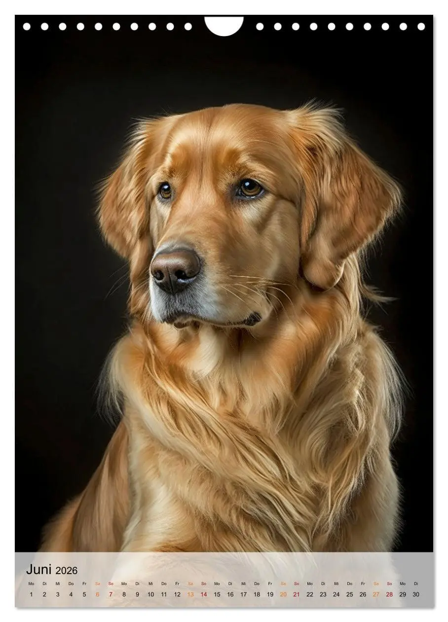Bild: 9783516326314 | Golden Retriever - ein Hund für die Familie (Wandkalender 2026 DIN...