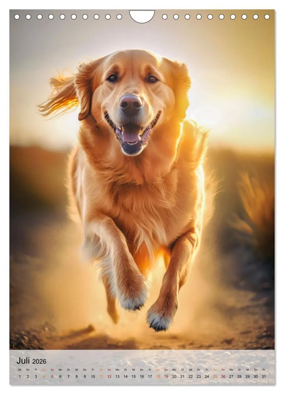 Bild: 9783516326314 | Golden Retriever - ein Hund für die Familie (Wandkalender 2026 DIN...