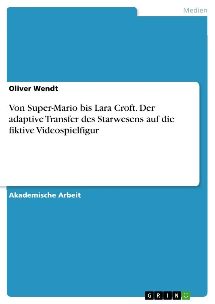 Cover: 9783668966314 | Von Super-Mario bis Lara Croft. Der adaptive Transfer des...