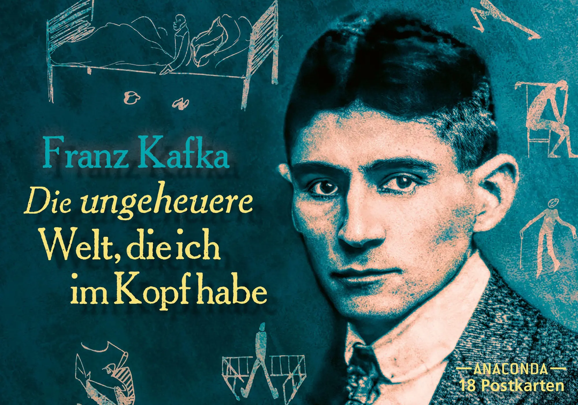 Cover: 9783730616314 | Postkarten-Set Franz Kafka - Die ungeheure Welt, die ich im Kopf habe