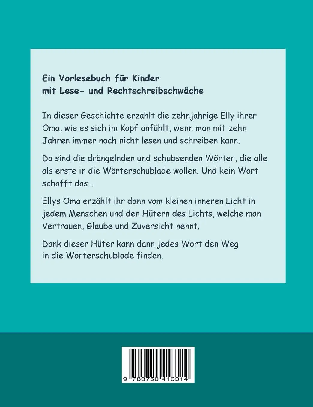 Rückseite: 9783750416314 | Ich kann das ja nicht!! | Lesen und Schreiben | Manuela Schöbler