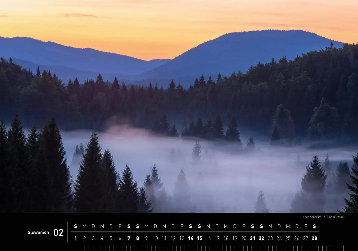 Bild: 9783968556314 | Slowenien Premiumkalender 2026 | Marc Graf (u. a.) | Kalender | 14 S.