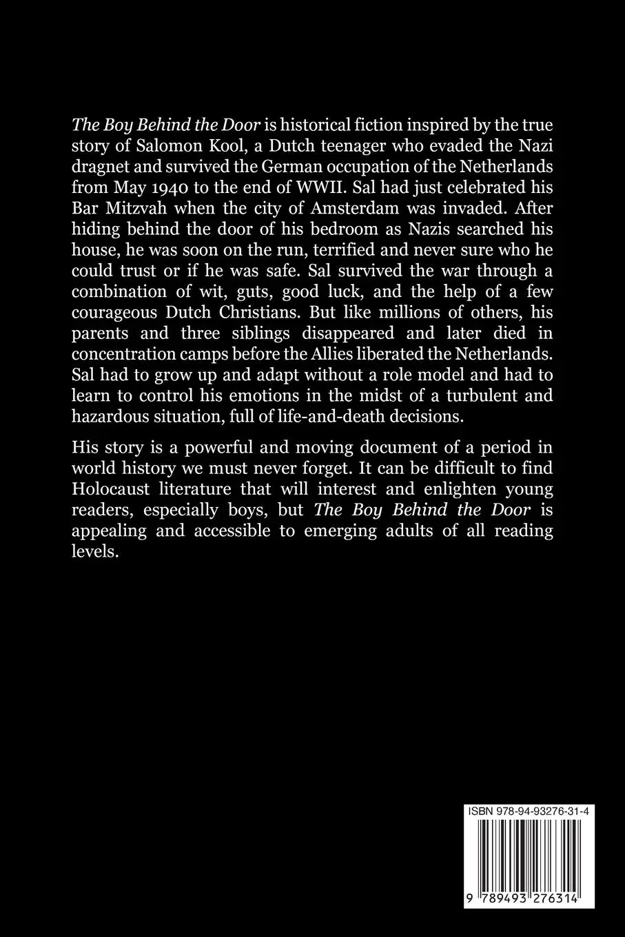 Rückseite: 9789493276314 | The Boy Behind The Door | David Tabatsky | Taschenbuch | Englisch