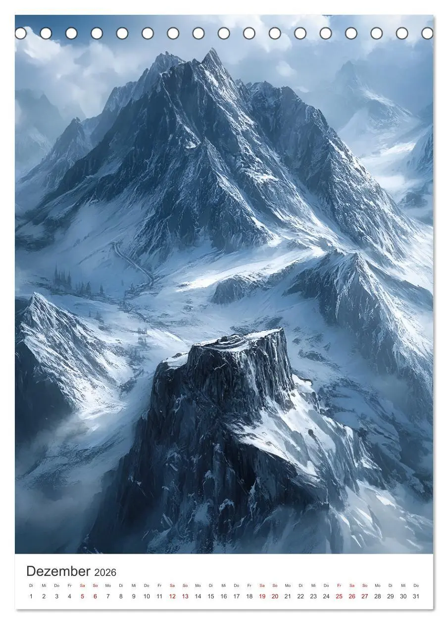 Bild: 9783516246414 | Midgard - Mythische Landschaften des Nordens (Tischkalender 2026...