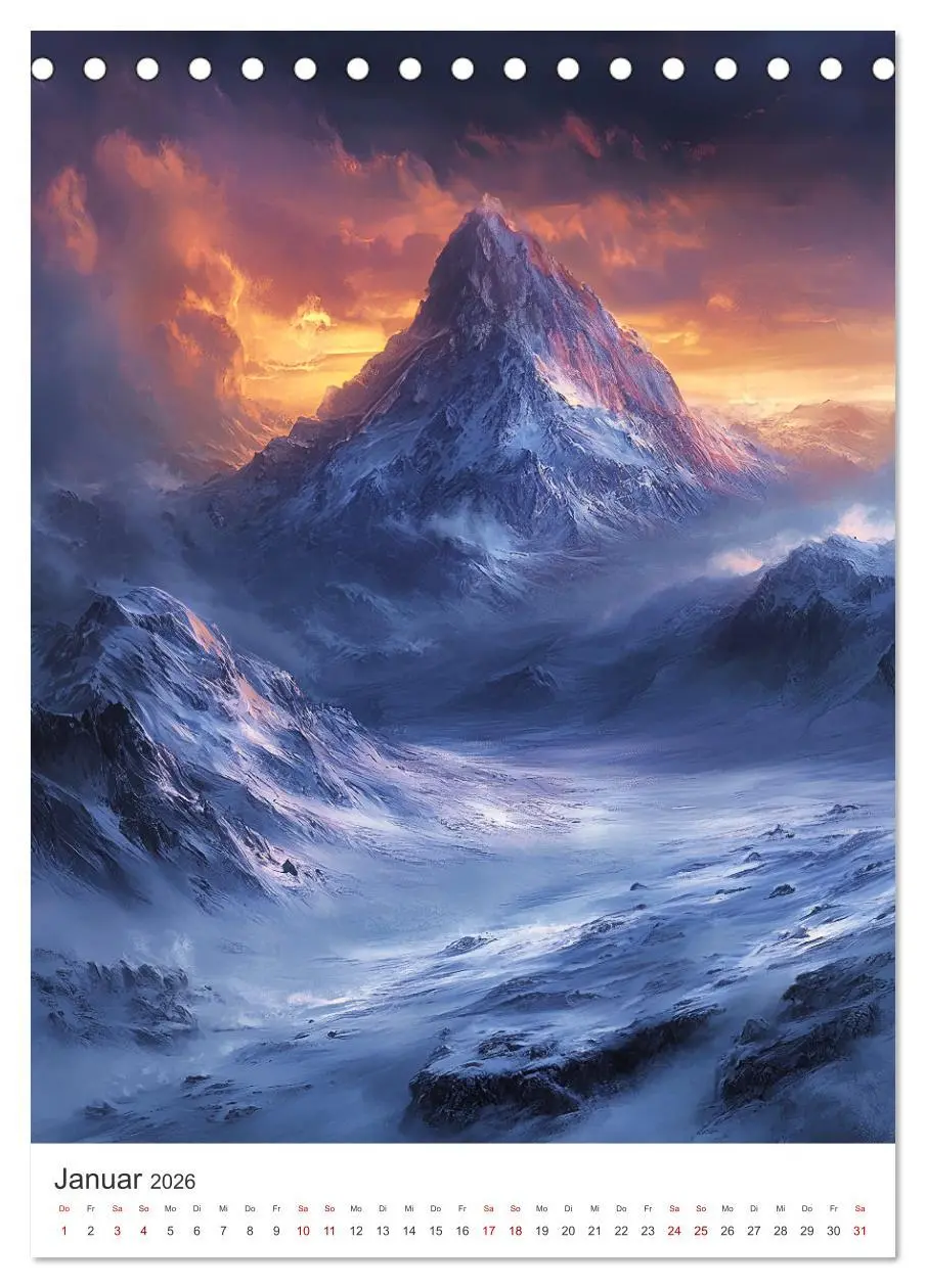 Bild: 9783516246414 | Midgard - Mythische Landschaften des Nordens (Tischkalender 2026...