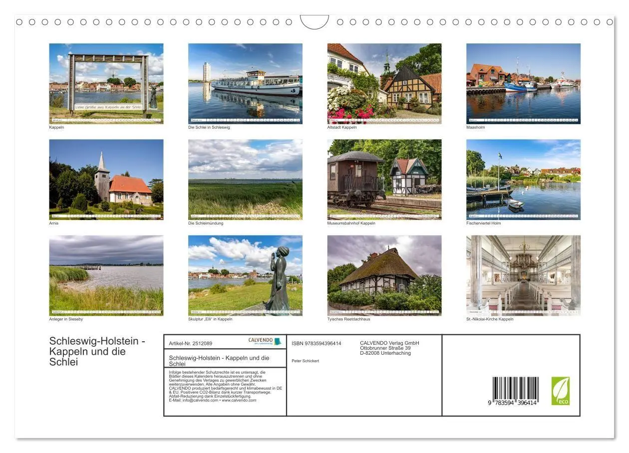 Bild: 9783594396414 | Schleswig-Holstein - Kappeln und die Schlei (Wandkalender 2027 DIN...
