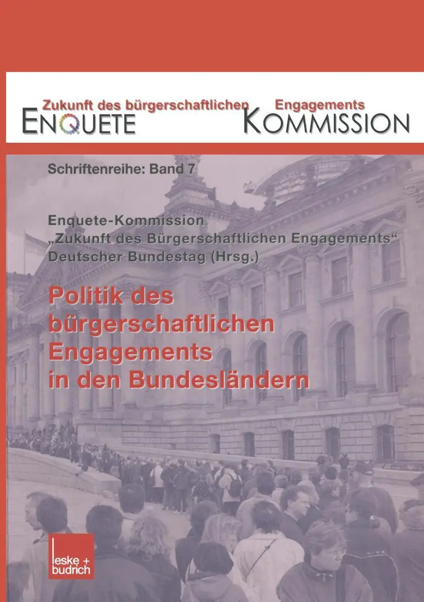 Cover: 9783810036414 | Politik des bürgerschaftlichen Engagements in den Bundesländern | Buch