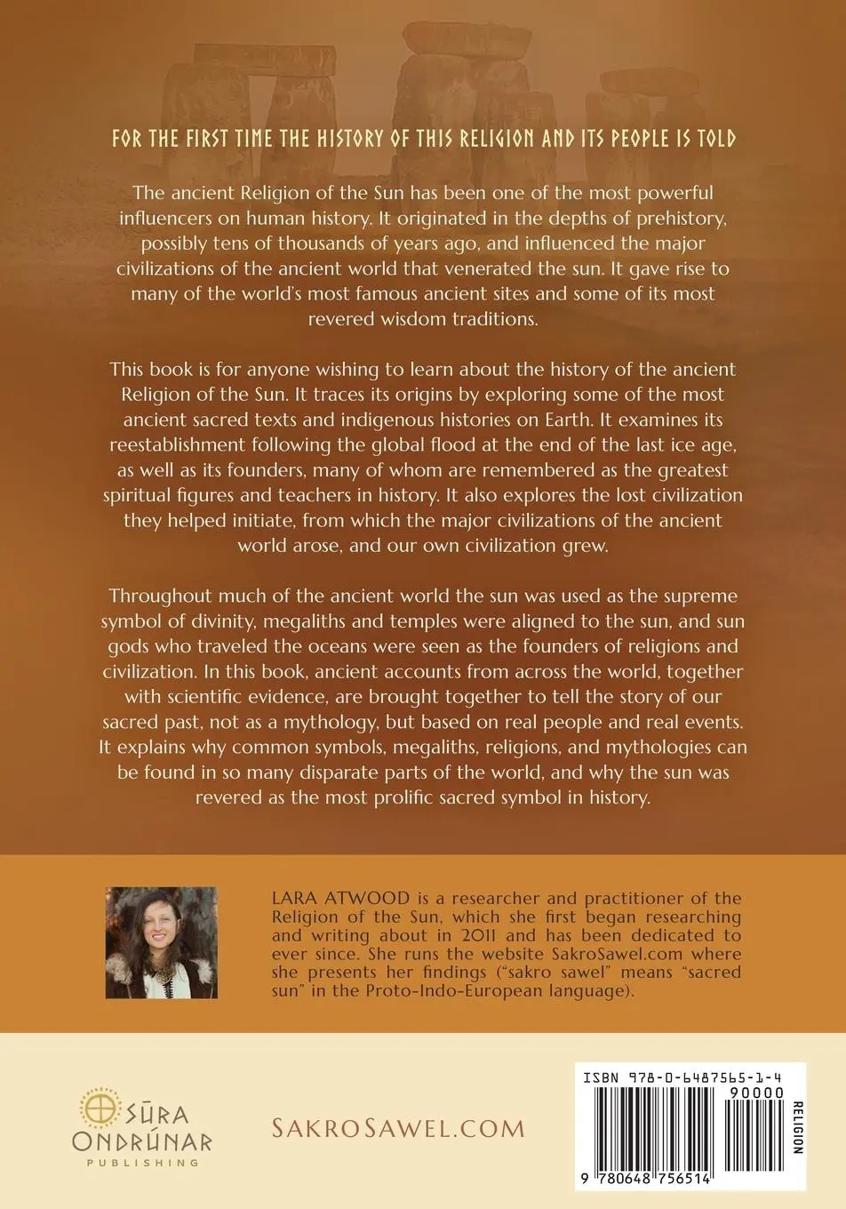 Rückseite: 9780648756514 | The Ancient Religion of the Sun | Lara Atwood | Taschenbuch | Englisch