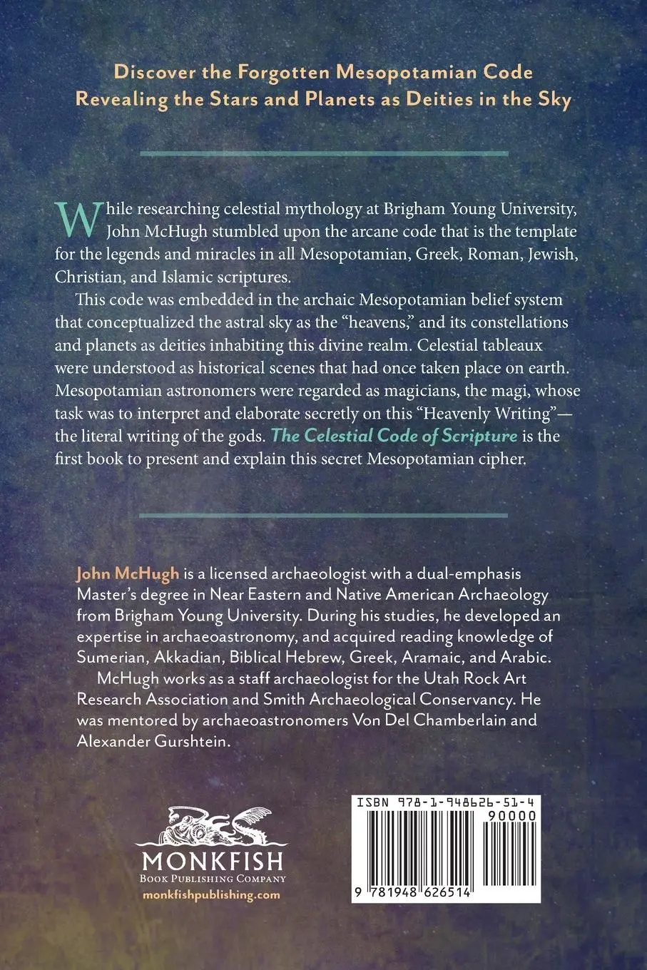 Rückseite: 9781948626514 | The Celestial Code of Scripture | John Mchugh | Taschenbuch | Englisch
