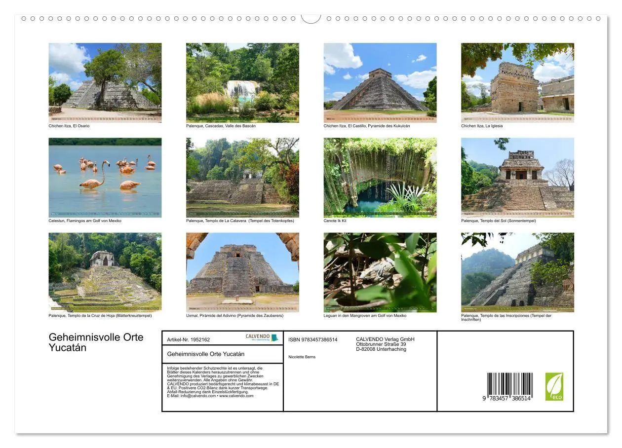 Bild: 9783457386514 | Geheimnisvolle Orte Yucatán (hochwertiger Premium Wandkalender 2026...