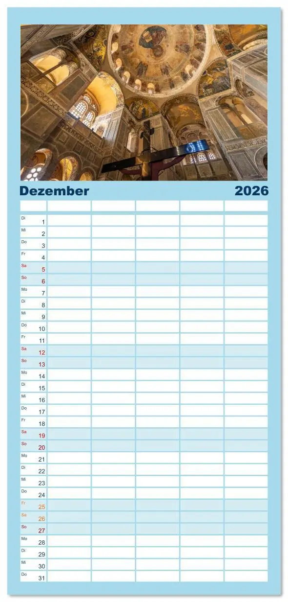 Bild: 9783516616514 | Familienplaner 2026 - Griechenland mit 5 Spalten (Wandkalender, 21...