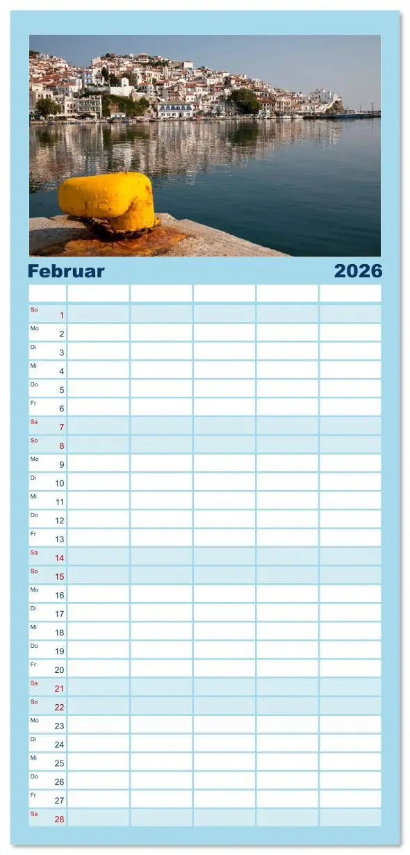 Bild: 9783516616514 | Familienplaner 2026 - Griechenland mit 5 Spalten (Wandkalender, 21...