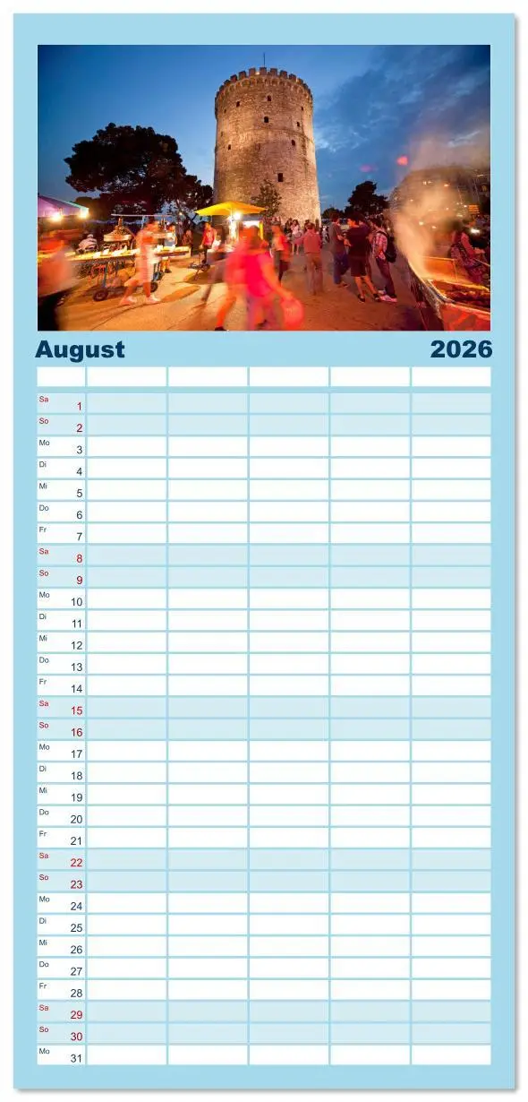 Bild: 9783516616514 | Familienplaner 2026 - Griechenland mit 5 Spalten (Wandkalender, 21...