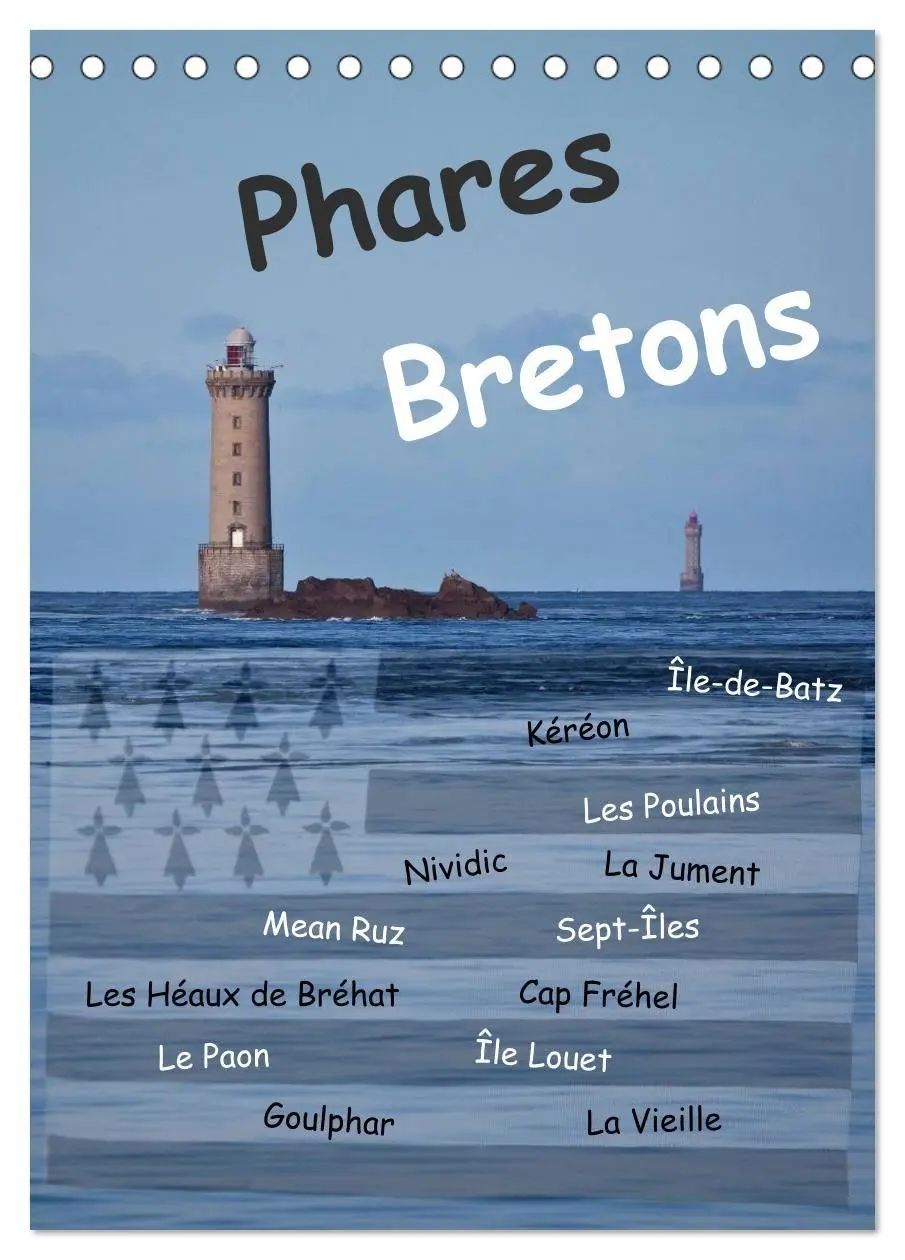 Cover: 9783594216514 | Phares Bretons (Tischkalender 2027 DIN A5 hoch), CALVENDO...