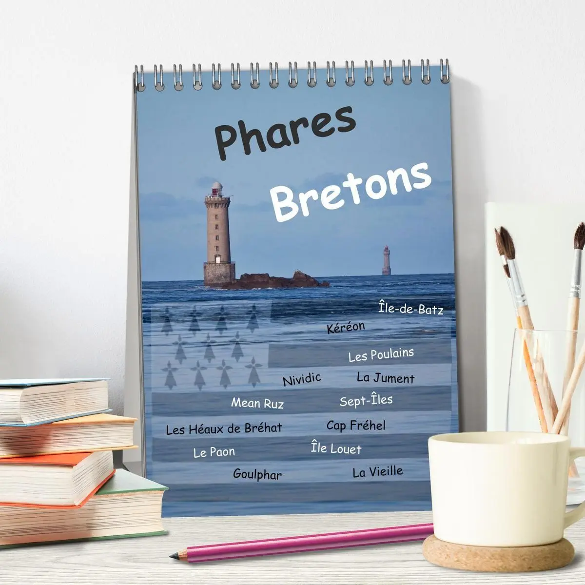 Bild: 9783594216514 | Phares Bretons (Tischkalender 2027 DIN A5 hoch), CALVENDO...