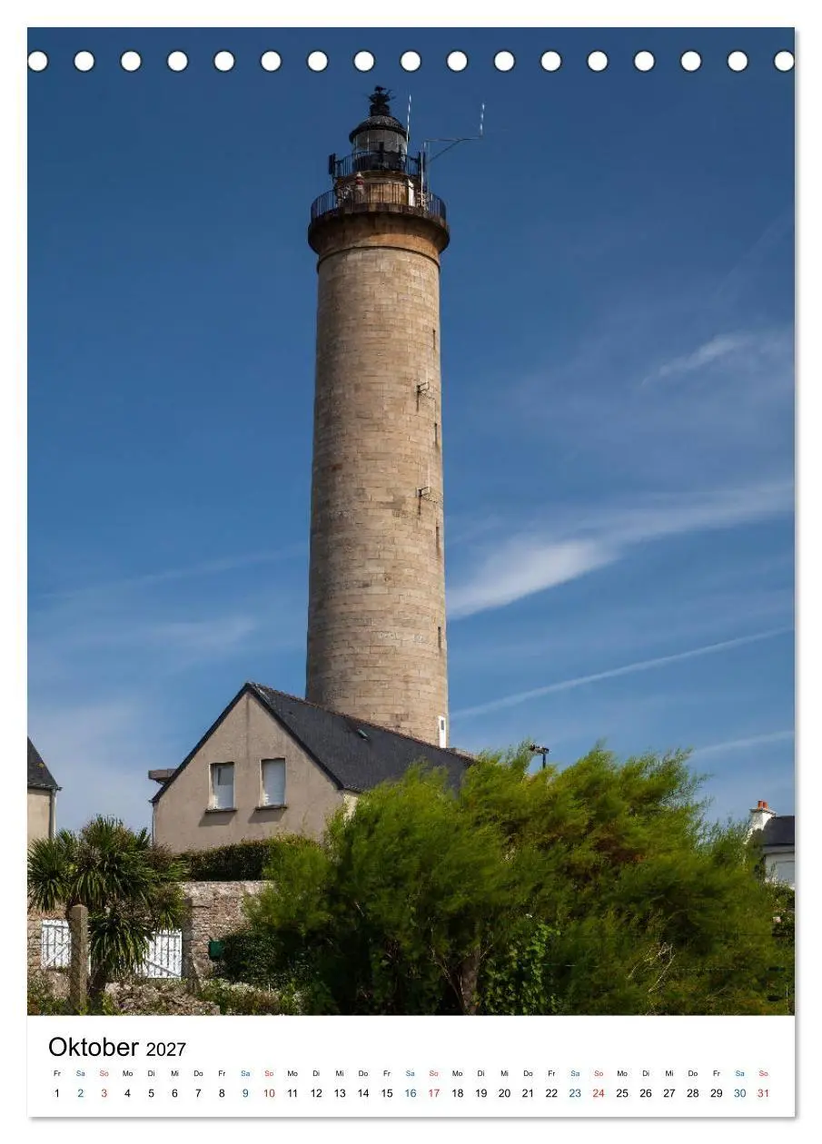 Bild: 9783594216514 | Phares Bretons (Tischkalender 2027 DIN A5 hoch), CALVENDO...