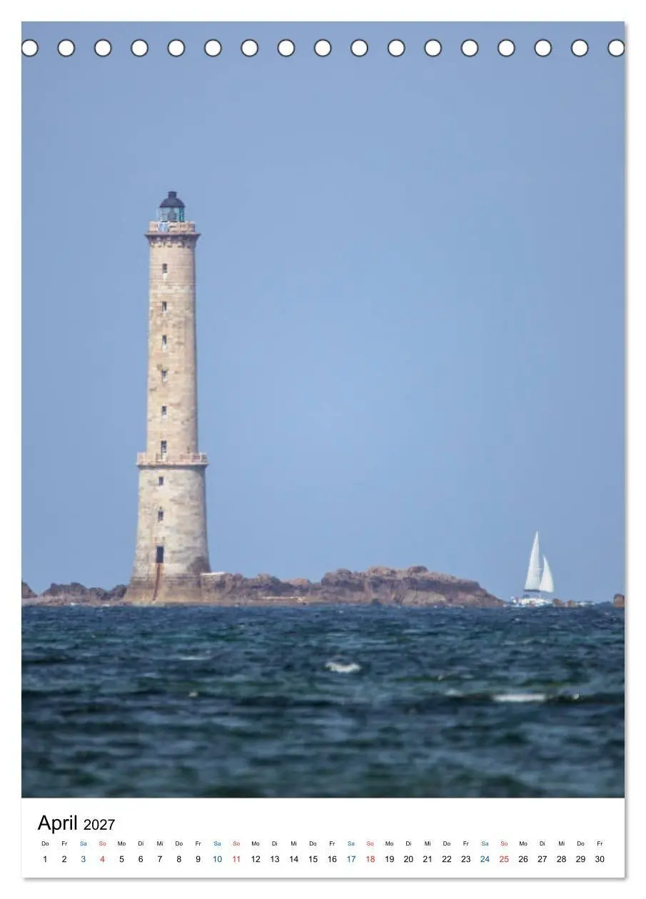 Bild: 9783594216514 | Phares Bretons (Tischkalender 2027 DIN A5 hoch), CALVENDO...