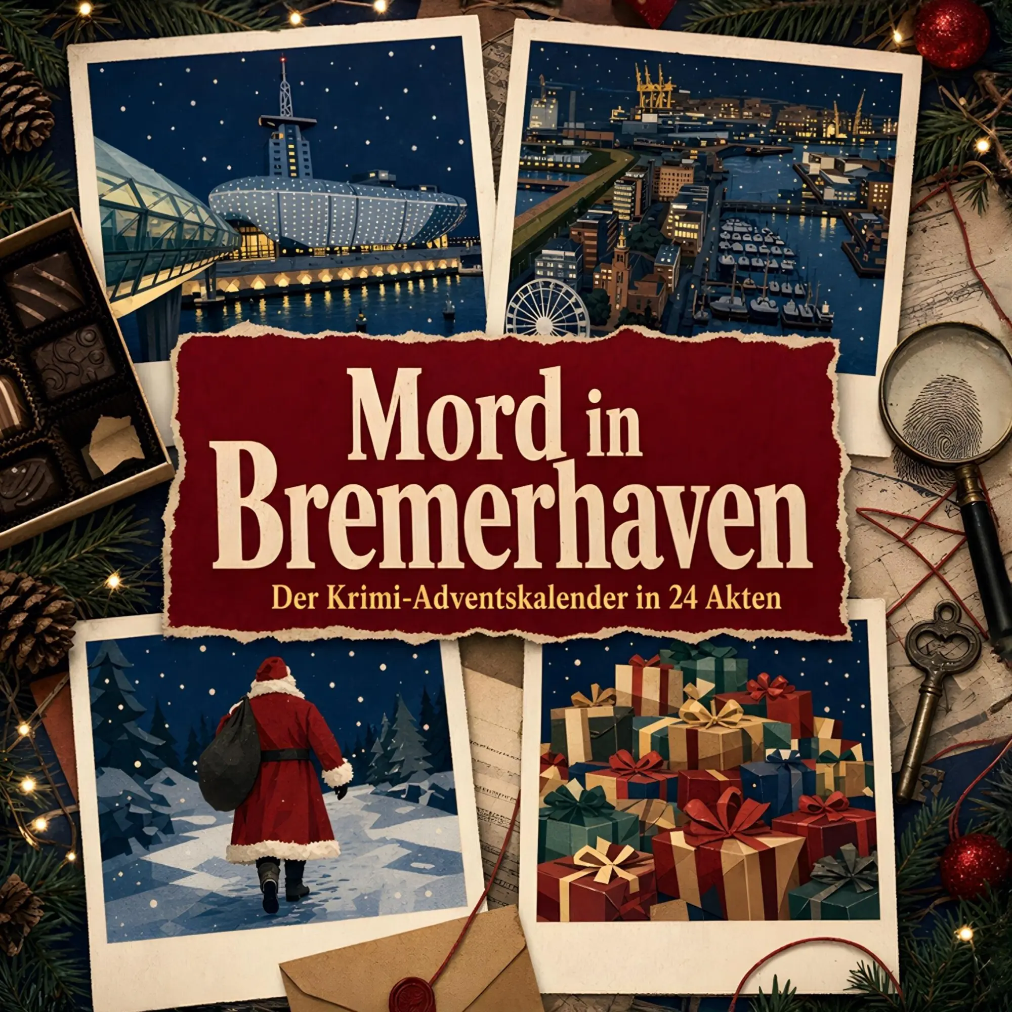 Cover: 9783696116514 | Mord in Bremerhaven | Der Krimi-Adventskalender in 24 Akten | Horn