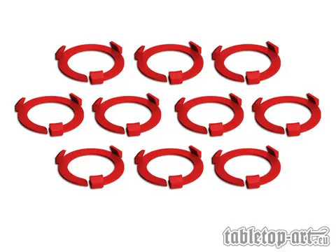 Cover: 704270726614 | Squad Marker - 28.5mm Red (10) | Tabletop-Art | EAN 704270726614