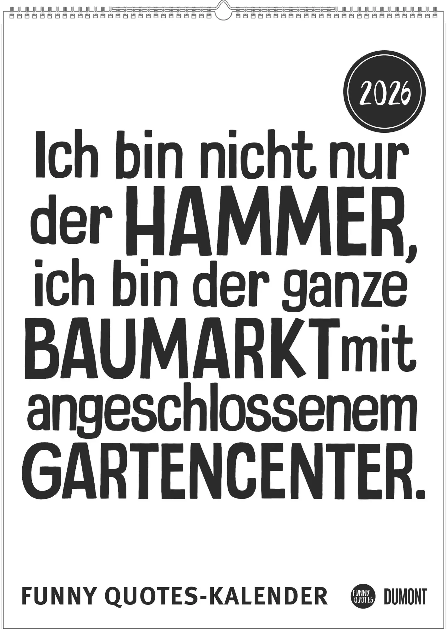 Cover: 4069095006614 | Funny Quotes-Kalender 2026 - Typo-Kalender - Poster-Format 50 x 70 cm
