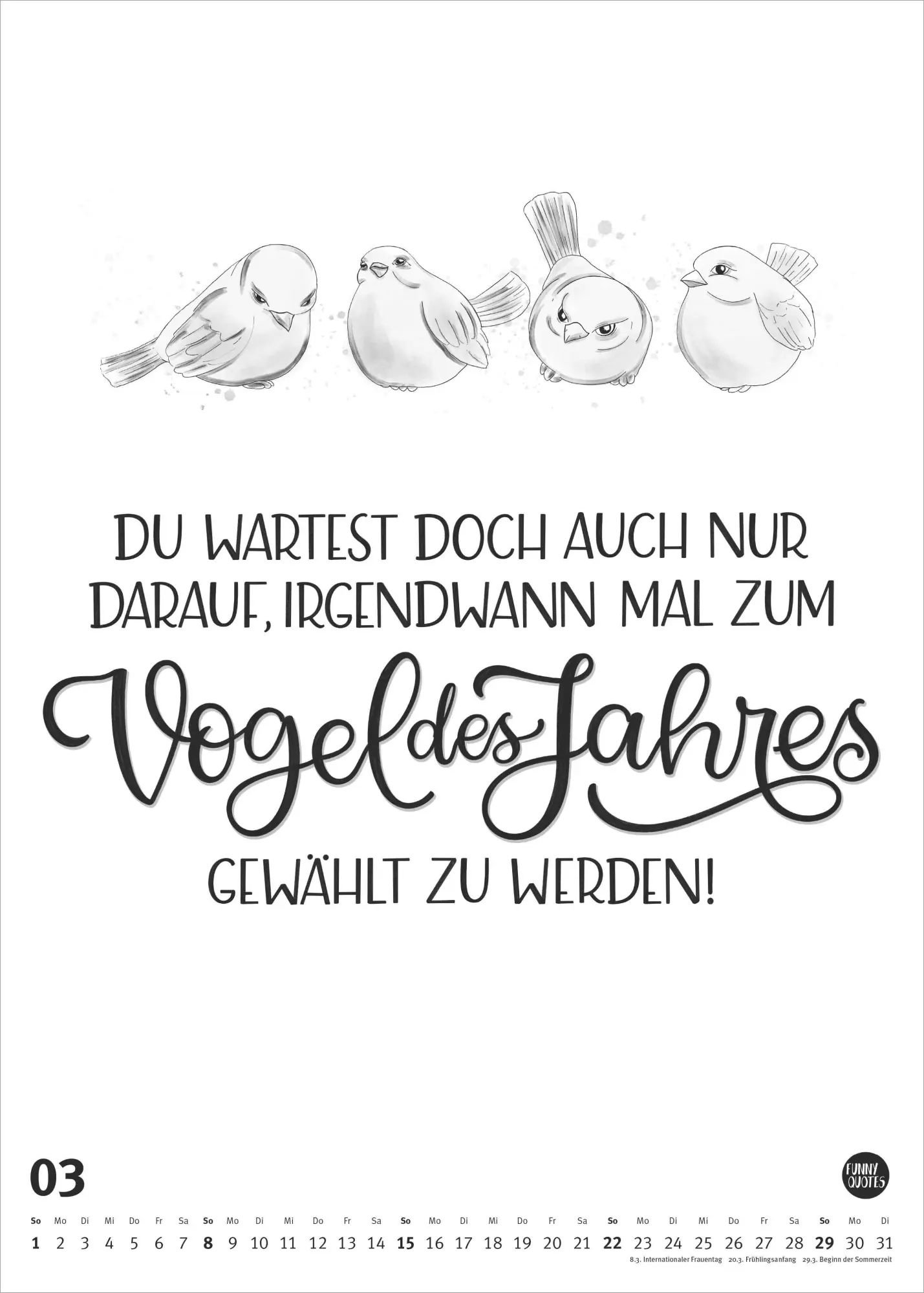 Bild: 4069095006614 | Funny Quotes-Kalender 2026 - Typo-Kalender - Poster-Format 50 x 70 cm