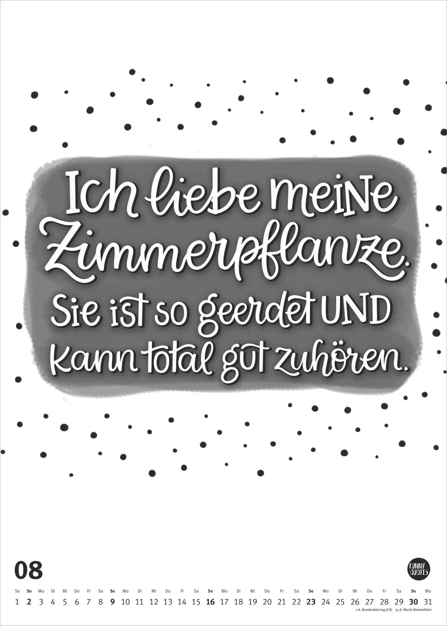 Bild: 4069095006614 | Funny Quotes-Kalender 2026 - Typo-Kalender - Poster-Format 50 x 70 cm
