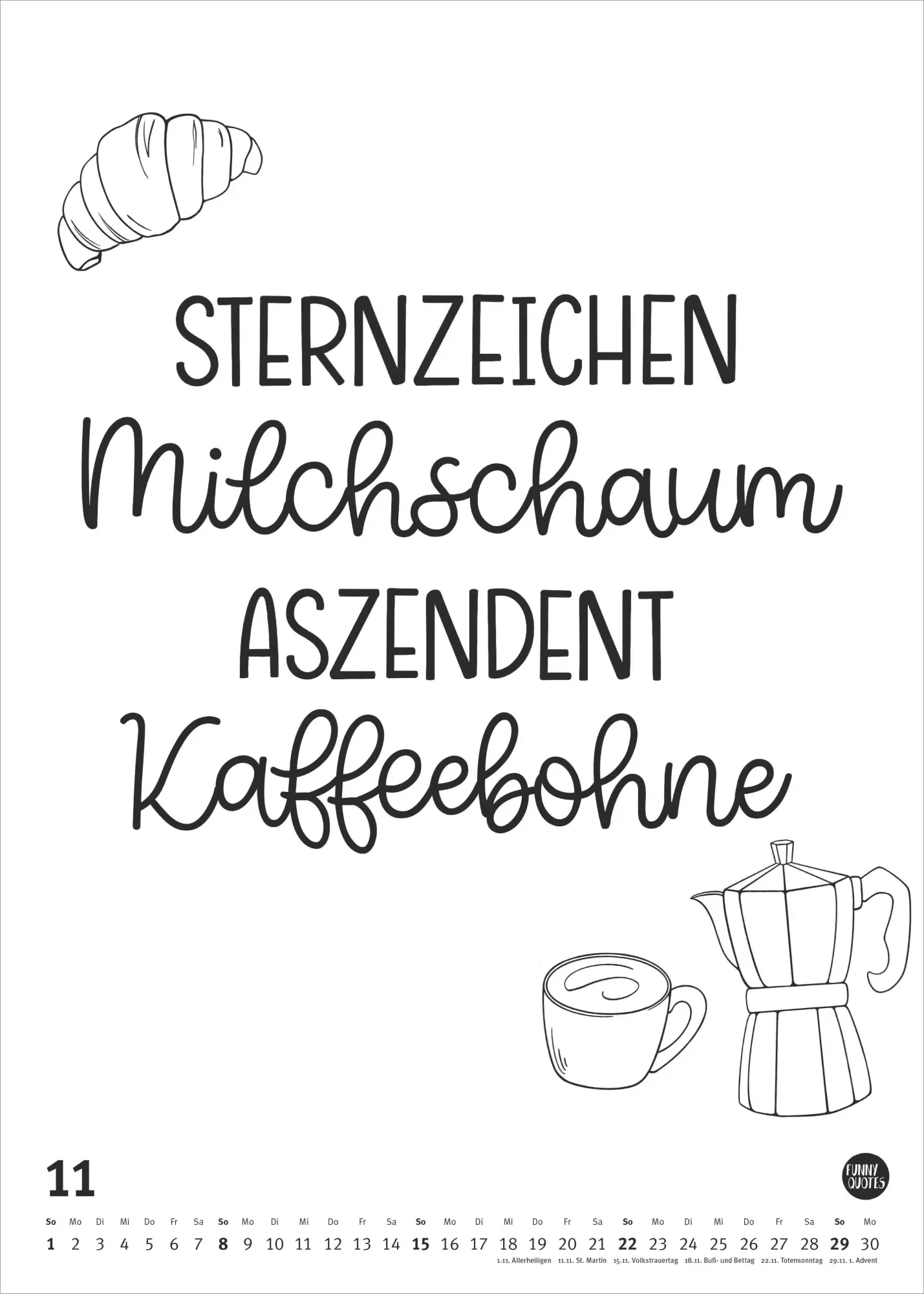 Bild: 4069095006614 | Funny Quotes-Kalender 2026 - Typo-Kalender - Poster-Format 50 x 70 cm