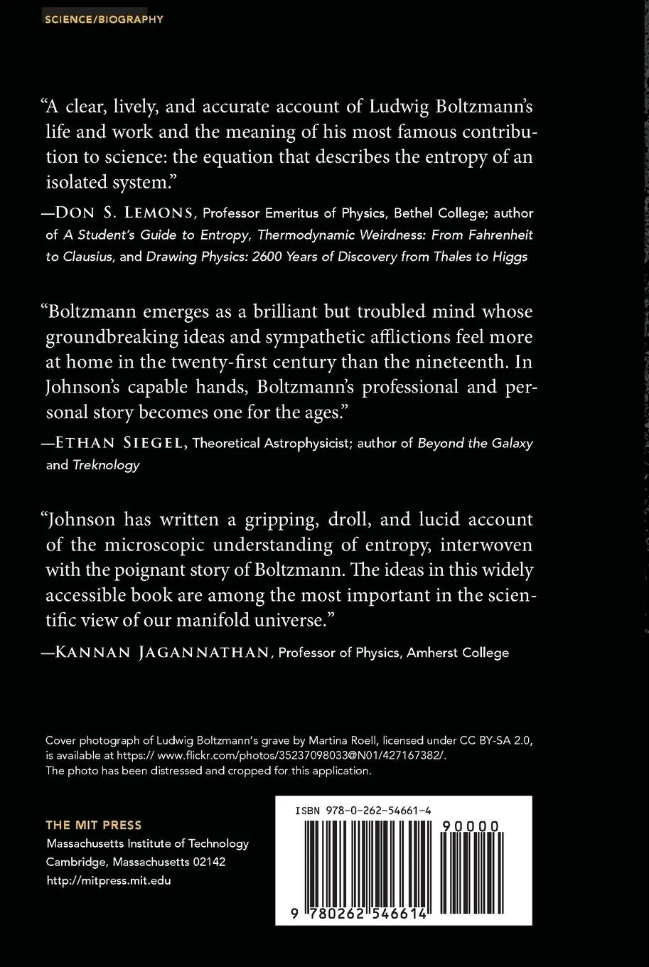 Rückseite: 9780262546614 | Anxiety and the Equation | Understanding Boltzmann's Entropy | Johnson