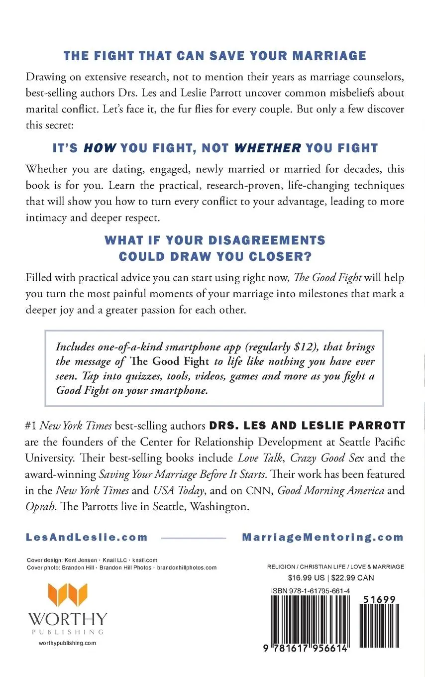 Rückseite: 9781617956614 | The Good Fight | How Conflict Can Bring You Closer | Parrott (u. a.)