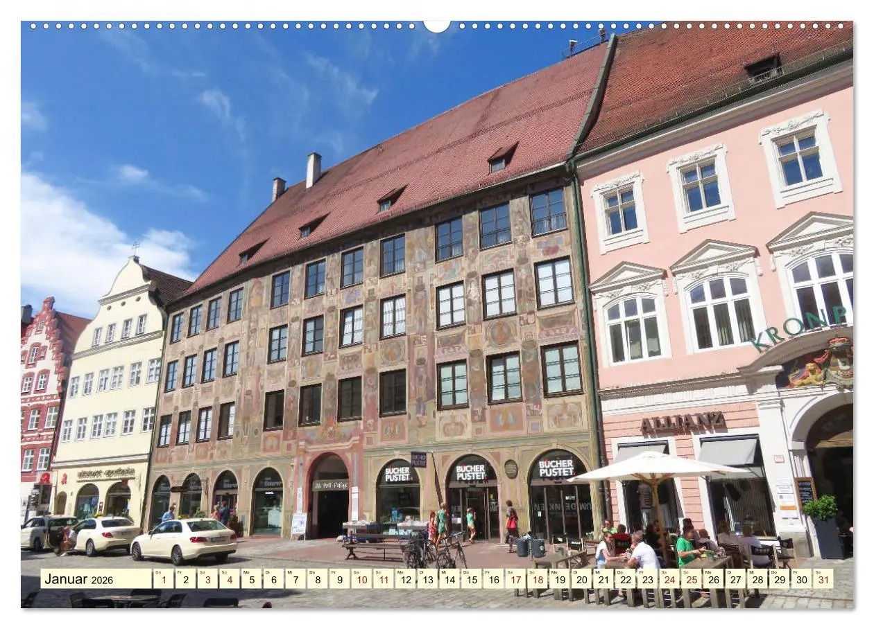 Bild: 9783457686614 | Unterwegs in Landshut (hochwertiger Premium Wandkalender 2026 DIN...