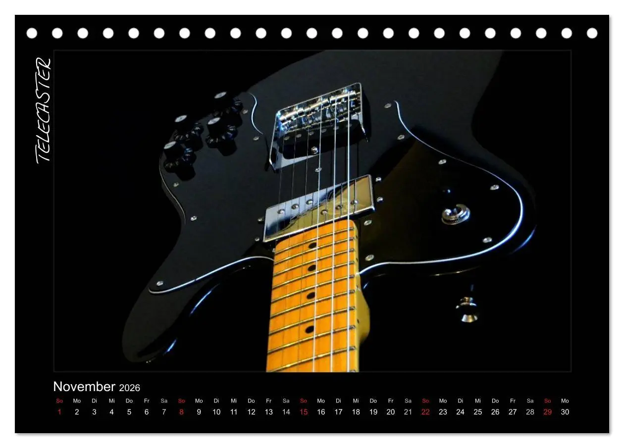 Bild: 9783516156614 | ROCKGITARREN in Szene gesetzt (Tischkalender 2026 DIN A5 quer),...