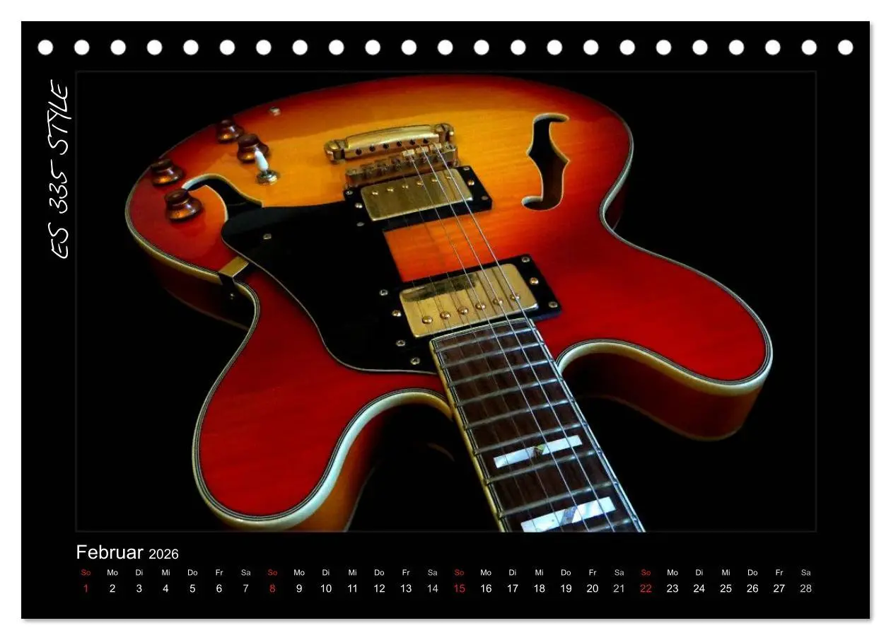 Bild: 9783516156614 | ROCKGITARREN in Szene gesetzt (Tischkalender 2026 DIN A5 quer),...