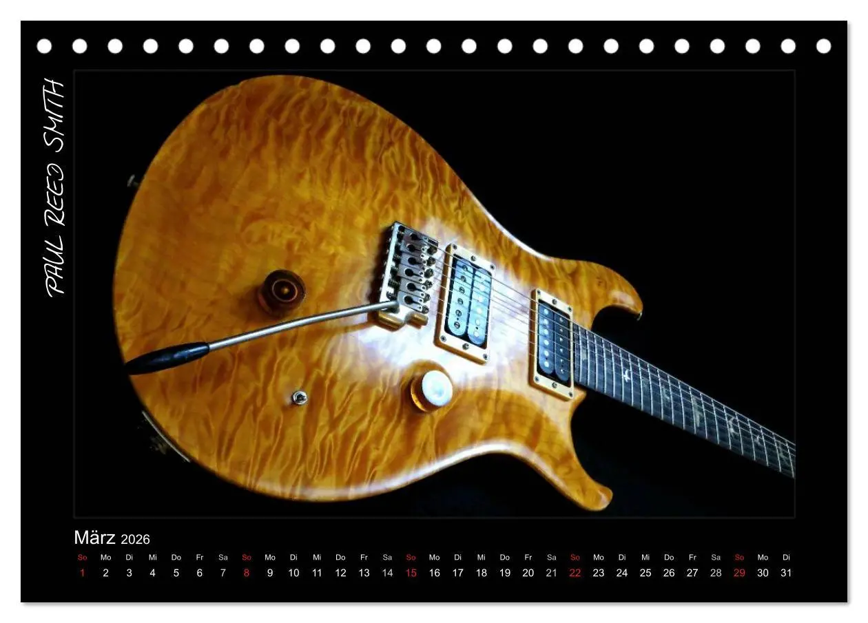 Bild: 9783516156614 | ROCKGITARREN in Szene gesetzt (Tischkalender 2026 DIN A5 quer),...