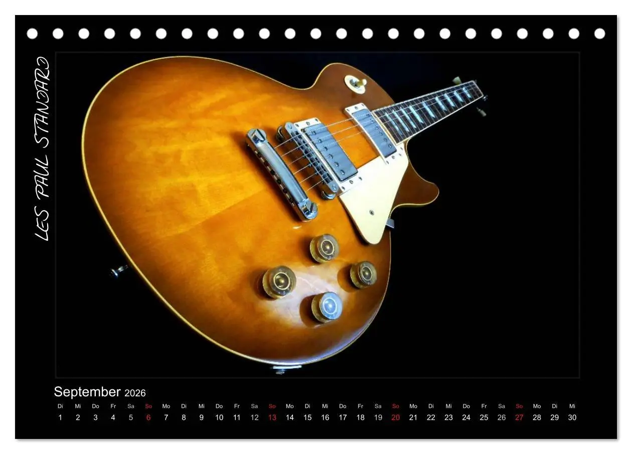 Bild: 9783516156614 | ROCKGITARREN in Szene gesetzt (Tischkalender 2026 DIN A5 quer),...