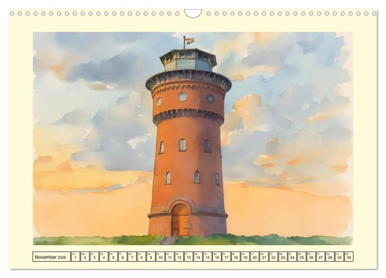 Bild: 9783516606614 | BORKUM Perle der Nordsee (Wandkalender 2026 DIN A3 quer), CALVENDO...