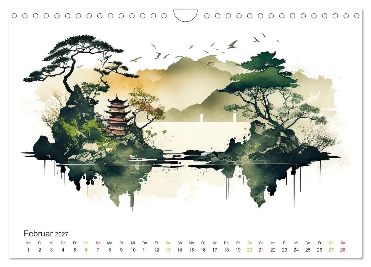 Bild: 9783569006614 | Japan - Aquarell Kunst und Tradition (Wandkalender 2027 DIN A4...